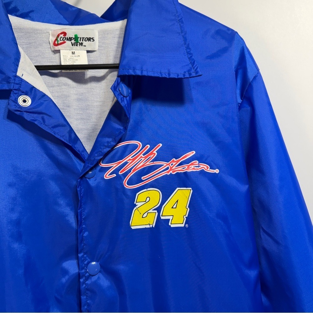 VINTAGE NASCAR Windbreaker‎ Jeff Gordon #24 Jacket Men's Oversized Size Small